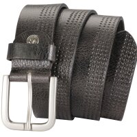 LINDENMANN Ledergürtel für Jeanshosen schwarz