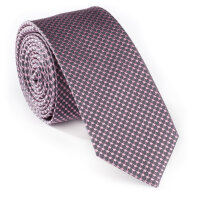 Krawatte Seide Quattro 5 cm breit rosa