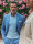 A Fish Named Fred Sakko Blazer mit melange pique, hell blau