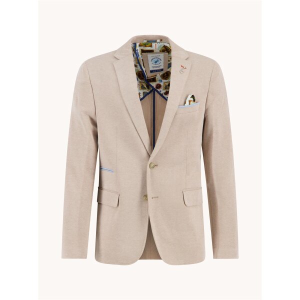A Fish Named Fred Sakko Blazer pique, sand beige