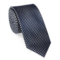 Krawatte Seide Quattro 5 cm breit weiß