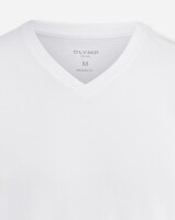 OLYMP T-Shirt kurzarm V-Ausschnitt weiß XXL