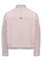 AMBER & JUNE Damen Sommerjacke, Stehkragen Hellviolett