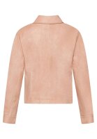 AMBER & JUNE Damen Kunstleder-Jacke mit Kragen, misty...