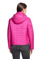 AMBER & JUNE Damen Steppjacke mit Kapuze, festival fuchsia