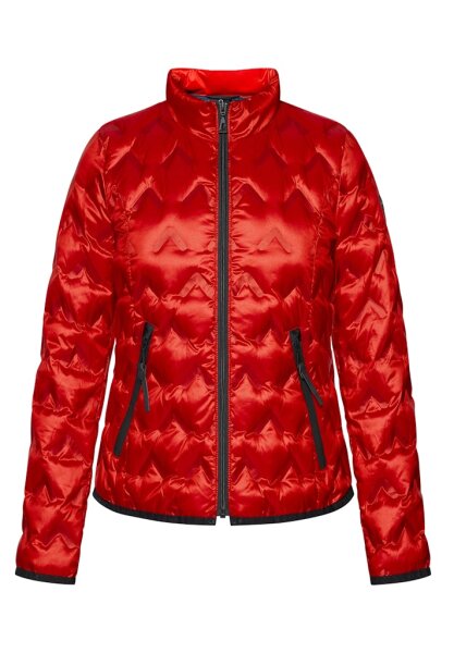 Gil Bret Damen Sommerjacke gesteppt mit Stehkragen, spicy red rot