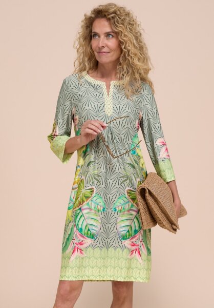 BIANCA Damen Kleid 3/4 Arm DANILO green mix