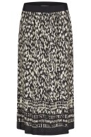 Barbara Lebek Damen Rock gemustert in nude schwarz