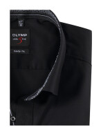 OLYMP Level 5 body fit Langarm Hemd schwarz 44