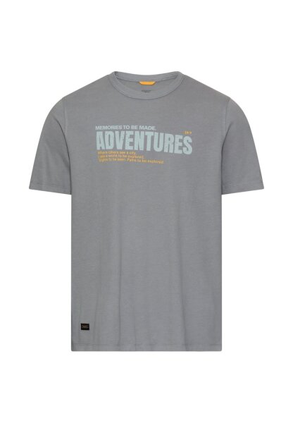 Camel Active Herren T-Shirt mit Druck, grau