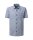 PIONEER Herren Kurzarm Hemd, Druck night sky in blau weiß