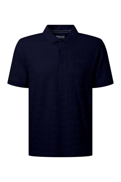 PIERRE CARDIN Herren Kurzarm Polo Shirt salute dunkelblau
