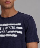 PIONEER Herren T-Shirt, night sky dunkelblau mit Print