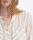 TIMEZONE Damen Langarm Henley Bluse, rice beige spripe