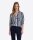 TIMEZONE Damen Langarm Henley Bluse, total eclipse Blau stripe