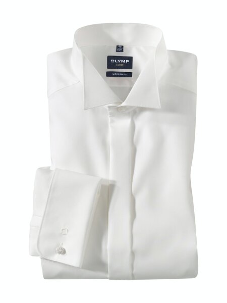 OLYMP Luxor modern fit. Soirée Langarm Gala Hemd hellbeige