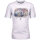 Mode Monte Carlo Herren T-Shirt mit Fahrrad Print, weiß