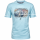 Mode Monte Carlo Herren T-Shirt mit Fahrrad Print, aquablau