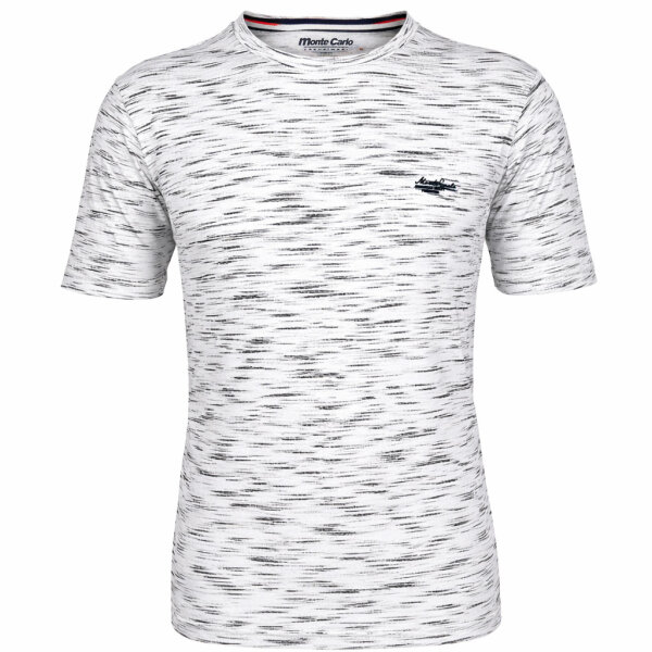 Mode Monte Carlo Herren T-Shirt, weiß 4XL