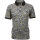 Mode Monte Carlo Herren Piqué Polo-Shirt mit Knopf & Strickkragen, Silbergrau