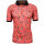 Mode Monte Carlo Herren Piqué Polo-Shirt mit Knopf & Strickkragen, rot