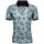 Mode Monte Carlo Herren Piqué Polo-Shirt mit Knopf & Strickkragen, Aqua
