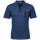 Mode Monte Carlo Herren Polo-Shirt Knopf Strickkragen, Jeansblau