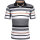 Mode Monte Carlo Polo-Shirt Knopf Strickkragen, Marine mit braun