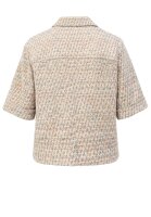 BIANCA Damen Kurzarm Blazer Jacke PEGGY Multicolor-Beige