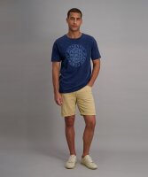 PIONEER Herren T-Shirt, indigo blau mit Print