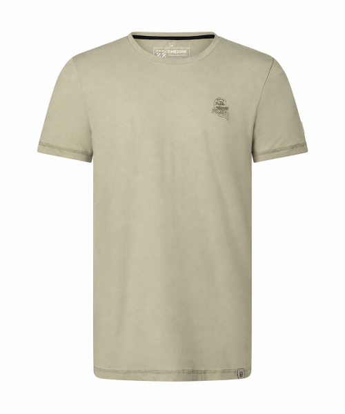 TIMEZONE Herren Kurzarm T-Shirt uni light khaki