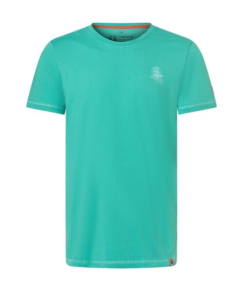 TIMEZONE Herren Kurzarm T-Shirt uni pool green
