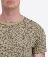 TIMEZONE Herren Kurzarm T-Shirt Printed, green stamp minimal