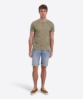 TIMEZONE Herren Kurzarm T-Shirt Printed, green stamp minimal