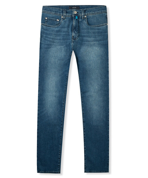 PIERRE CARDIN Herren Jeans Lyon Tapered hellblau blue used buffies