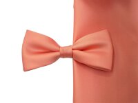 Schleife Classic Fliege mit Tuch lachsrot