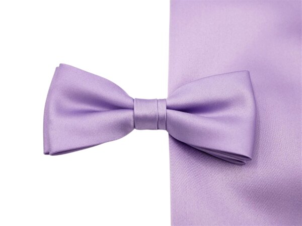 Schleife Classic Fliege mit Tuch hellviolett