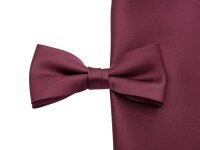Schleife Classic Fliege mit Tuch pflaume