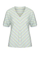 BIANCA Damen Blusen Shirt JULIE streifen, grün mix