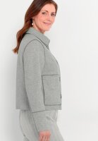 BIANCA Kurzjacke KATHERIN mit Umlegekragen, iron grau melange