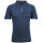 Mode Monte Carlo Polo-Shirt Knopf Strickkragen Jeansblau