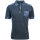 Mode Monte Carlo Polo-Shirt Knopf Strickkragen Jeansblau
