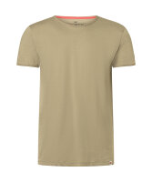 TIMEZONE Herren Kurzarm T-Shirt uni Ripped Basic light khaki