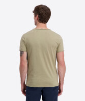 TIMEZONE Herren Kurzarm T-Shirt uni Ripped Basic light khaki