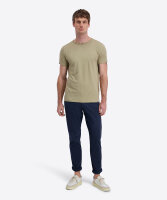 TIMEZONE Herren Kurzarm T-Shirt uni Ripped Basic light khaki