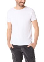 TIMEZONE Herren Kurzarm T-Shirt uni Ripped Basic pure white