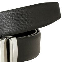 LINDENMANN Automatikgürtel Leder für Anzug schwarz