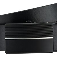 LINDENMANN Automatikgürtel Leder für Anzug schwarz