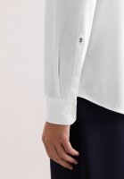 Seidensticker Regular Fit langarm Jerseyhemd, weiß