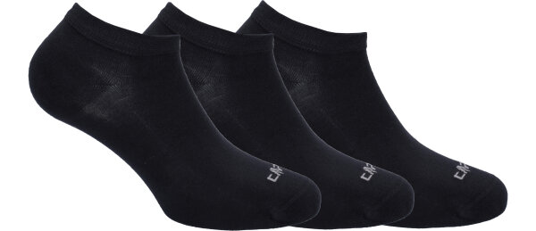 CMP Sneakersocken mit Bambus 3er Pack, schwarz